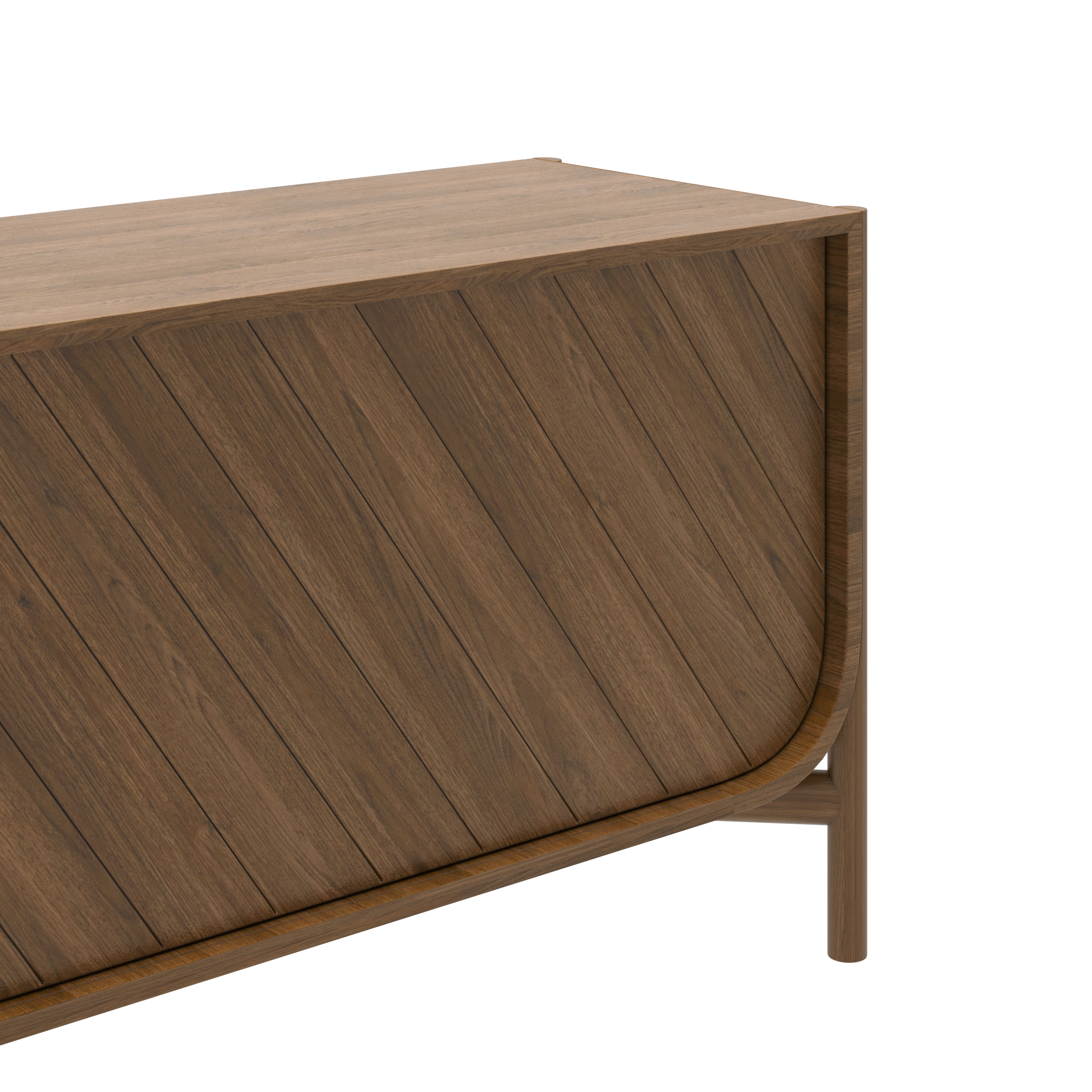 Buffet Marius 185 cm, chêne teinté