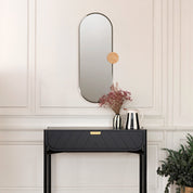 Miroir Sonia, verre naturel, chêne