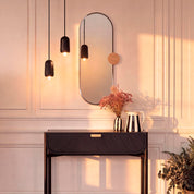Miroir Sonia, verre naturel, chêne