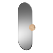 Miroir Sonia, verre naturel, chêne
