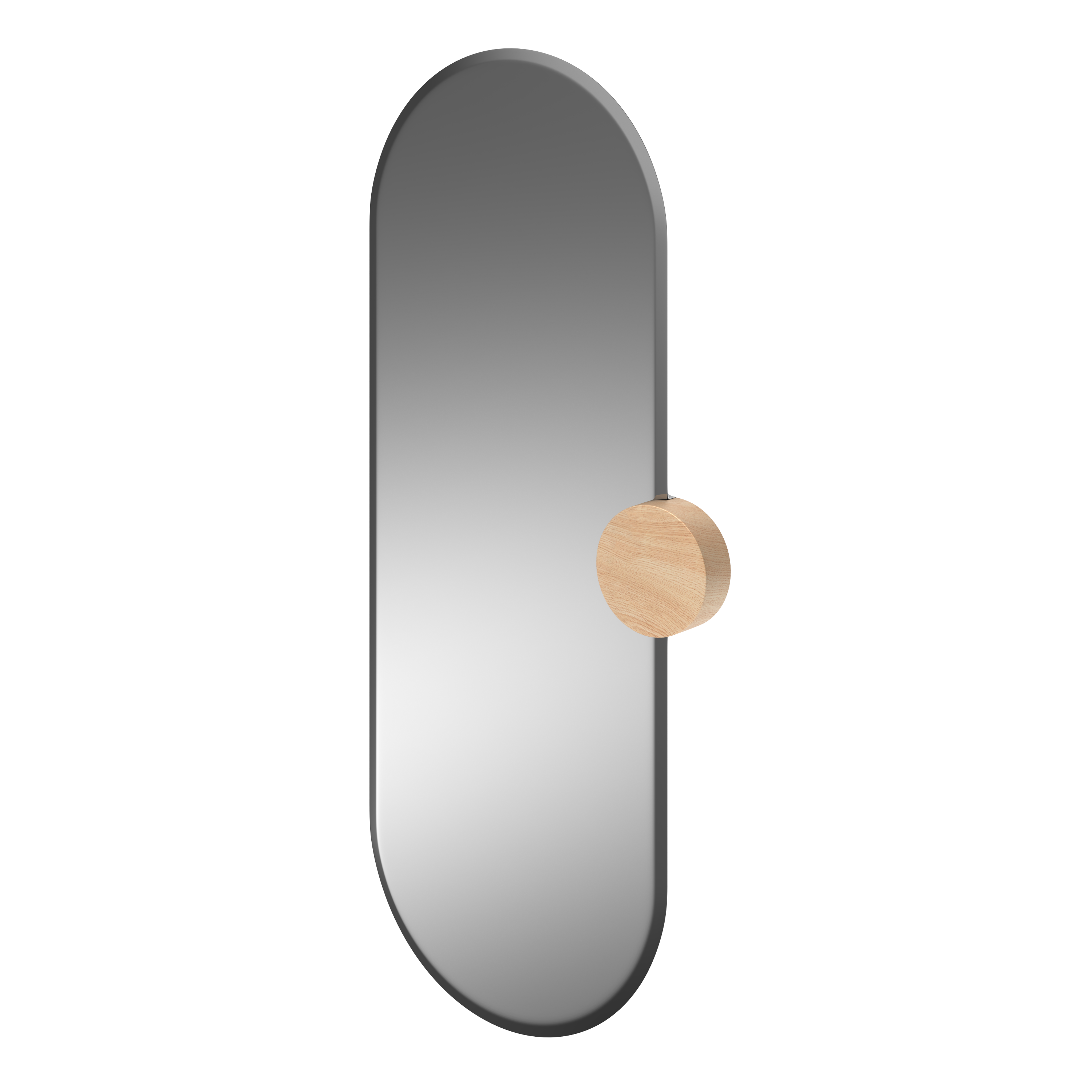 Miroir Sonia, verre naturel, chêne