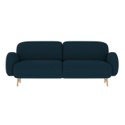 auguste canape 3 places bleu cobalt 1