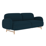 auguste canape 3 places bleu cobalt 2