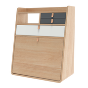 gaston secretaire mural 60 chene gris ardoise gris clair 1