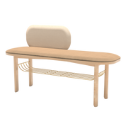 eustache banc chene camel beige 2
