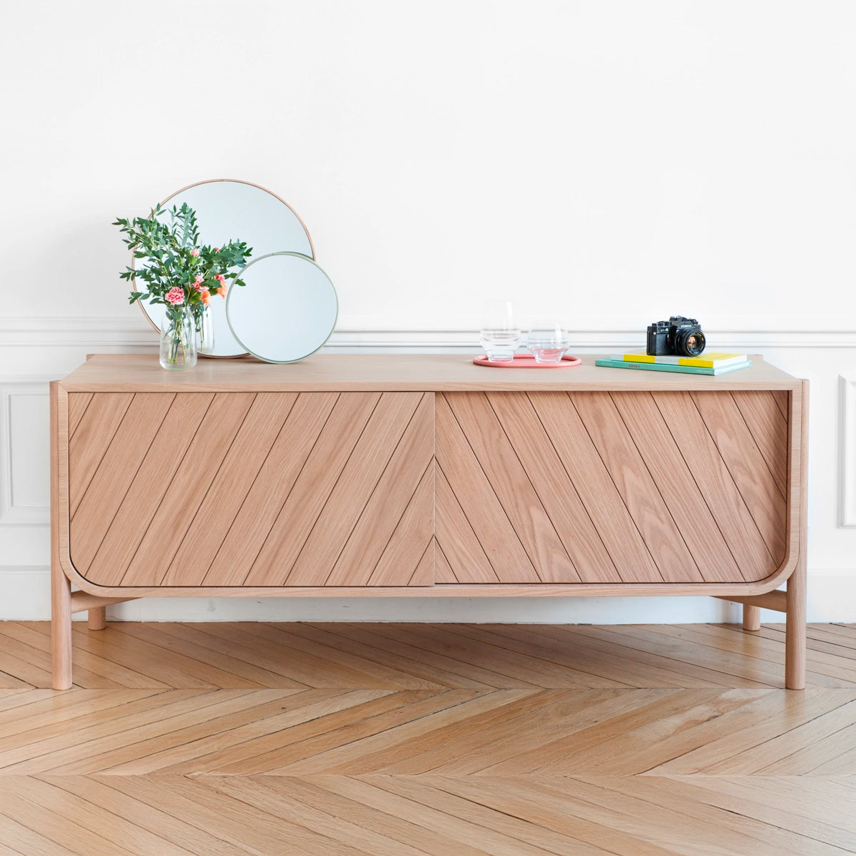 Marius sideboard 155 cm, natural oak