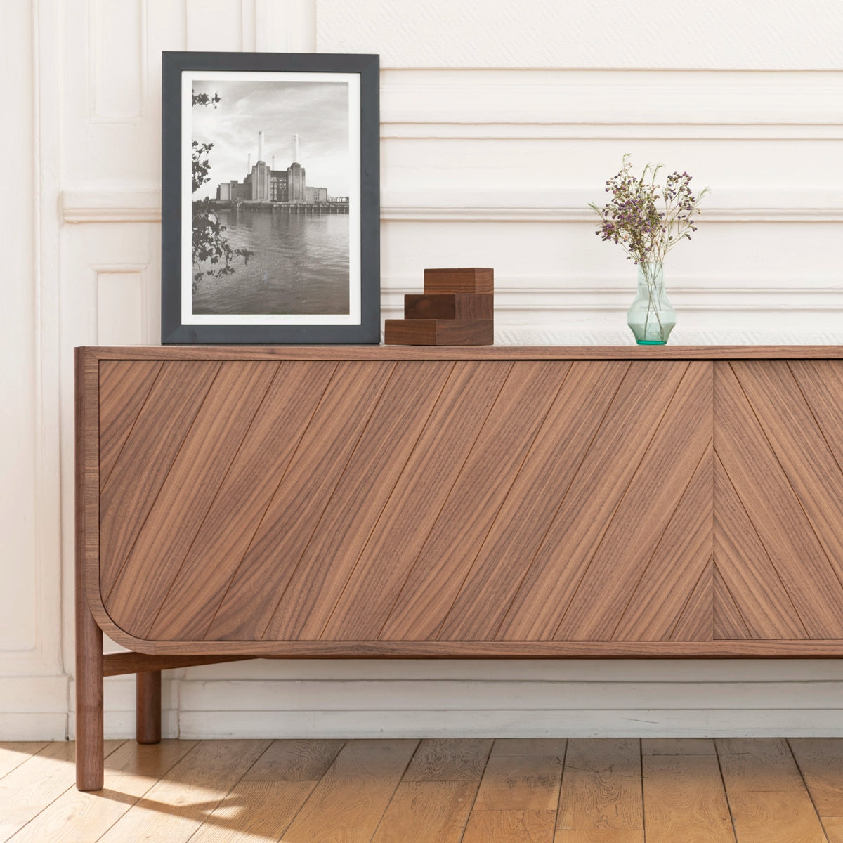 Buffet Marius 185 cm, noyer naturel