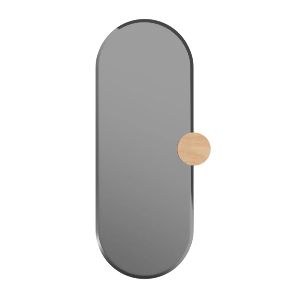 Miroir ovale design édité par Hartô et dessiné par Adrian Blanc